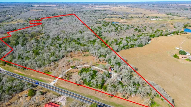 a view of a yard with an outdoor space