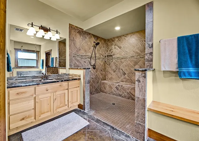 a bathroom with a sink