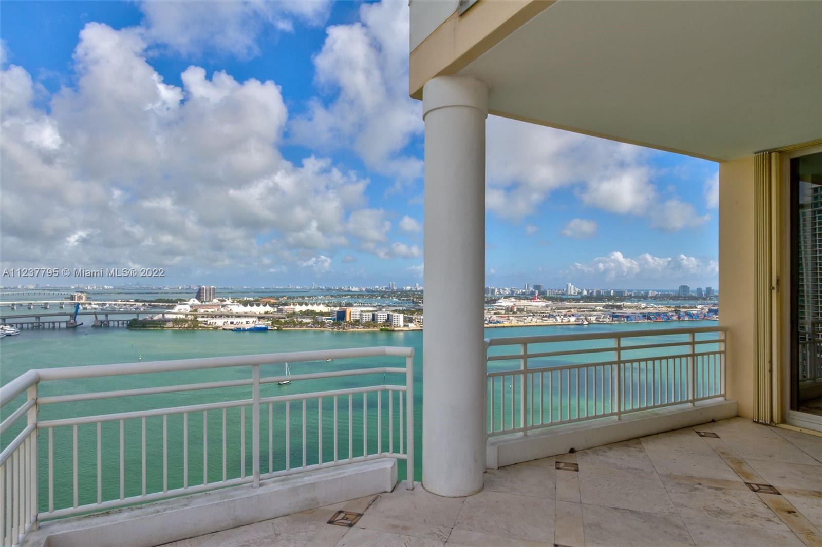 888 Brickell Key Drive, Unit PH2802 Miami, FL 33131 - Photo 36 of 47 a view of a city from a balcony