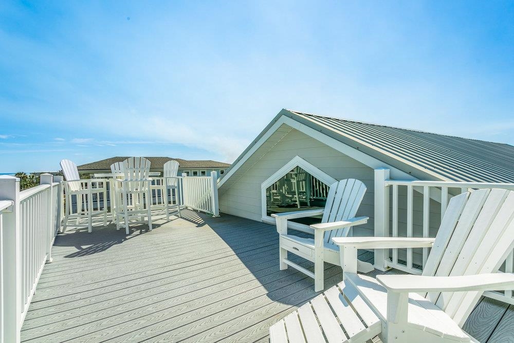 5467 Atlantic View St. Augustine, FL 32080 - Photo 32 of 42 a view of house with deck outdoor seating and yard