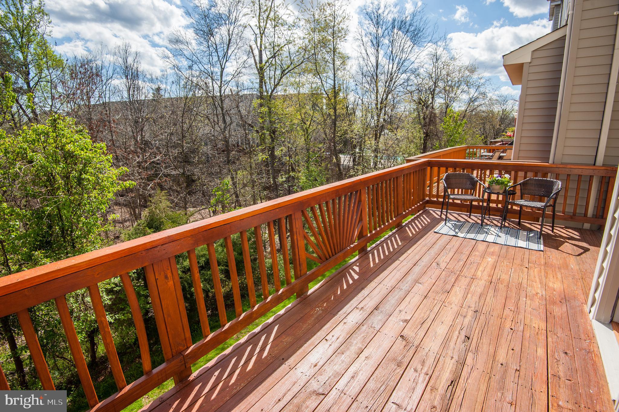 6489 Topsails Lane Springfield, VA 22150 - Photo 11 of 28 Private Deck Overlooking Treed Area