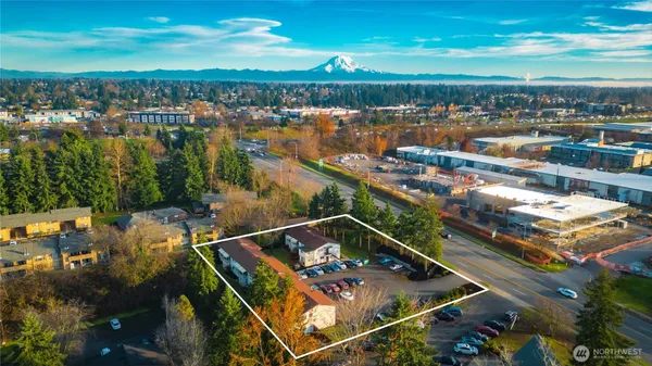 a view of a balcony with city view
