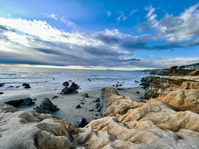 a view of an ocean beach
