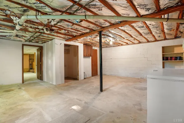 a view of a trees in a yard