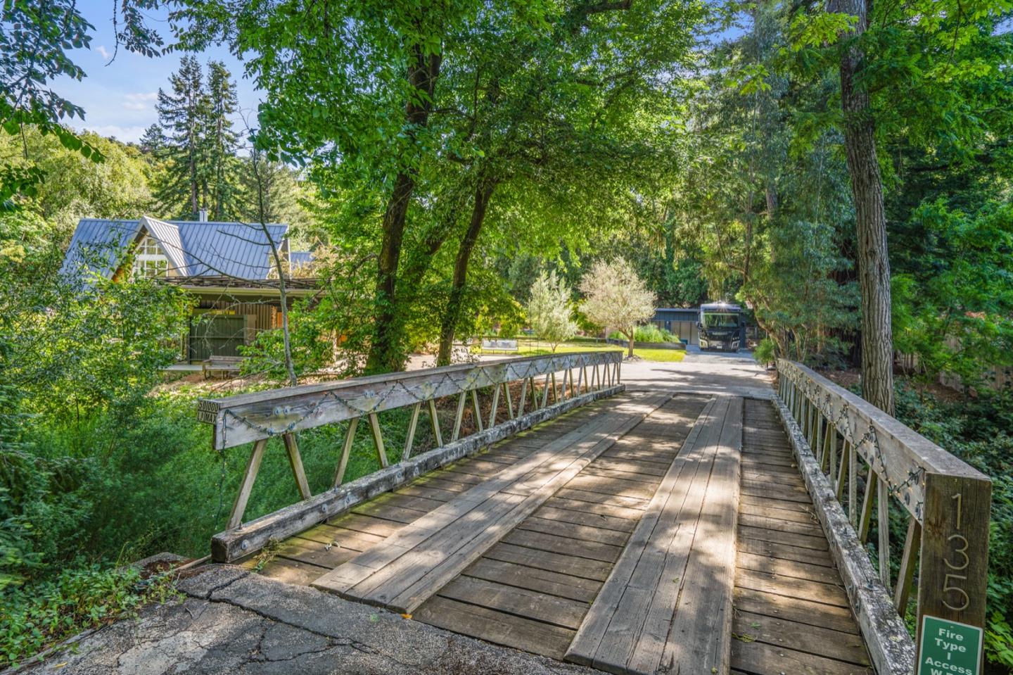 135 Willowbrook Drive Portola Valley, CA 94028 - Photo 12 of 50 a view of balcony with wooden floor and fence