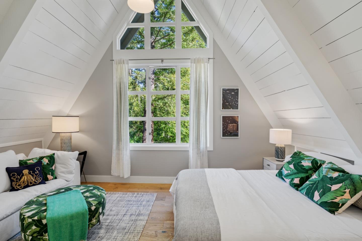 135 Willowbrook Drive Portola Valley, CA 94028 - Photo 32 of 50 a bedroom with bed and a window