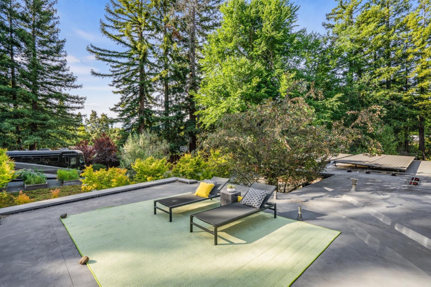 135 Willowbrook Drive Portola Valley, CA 94028 - Photo 40 of 50 a bench sitting in the middle of a park