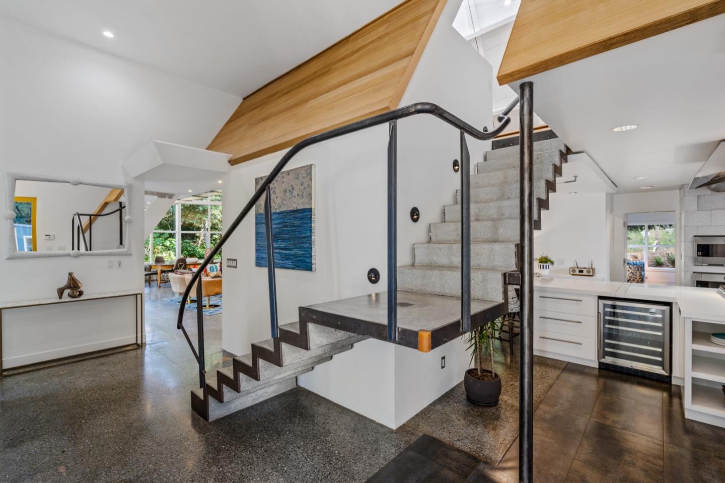 135 Willowbrook Drive Portola Valley, CA 94028 - Photo 43 of 50 a view of an entryway with a workspace