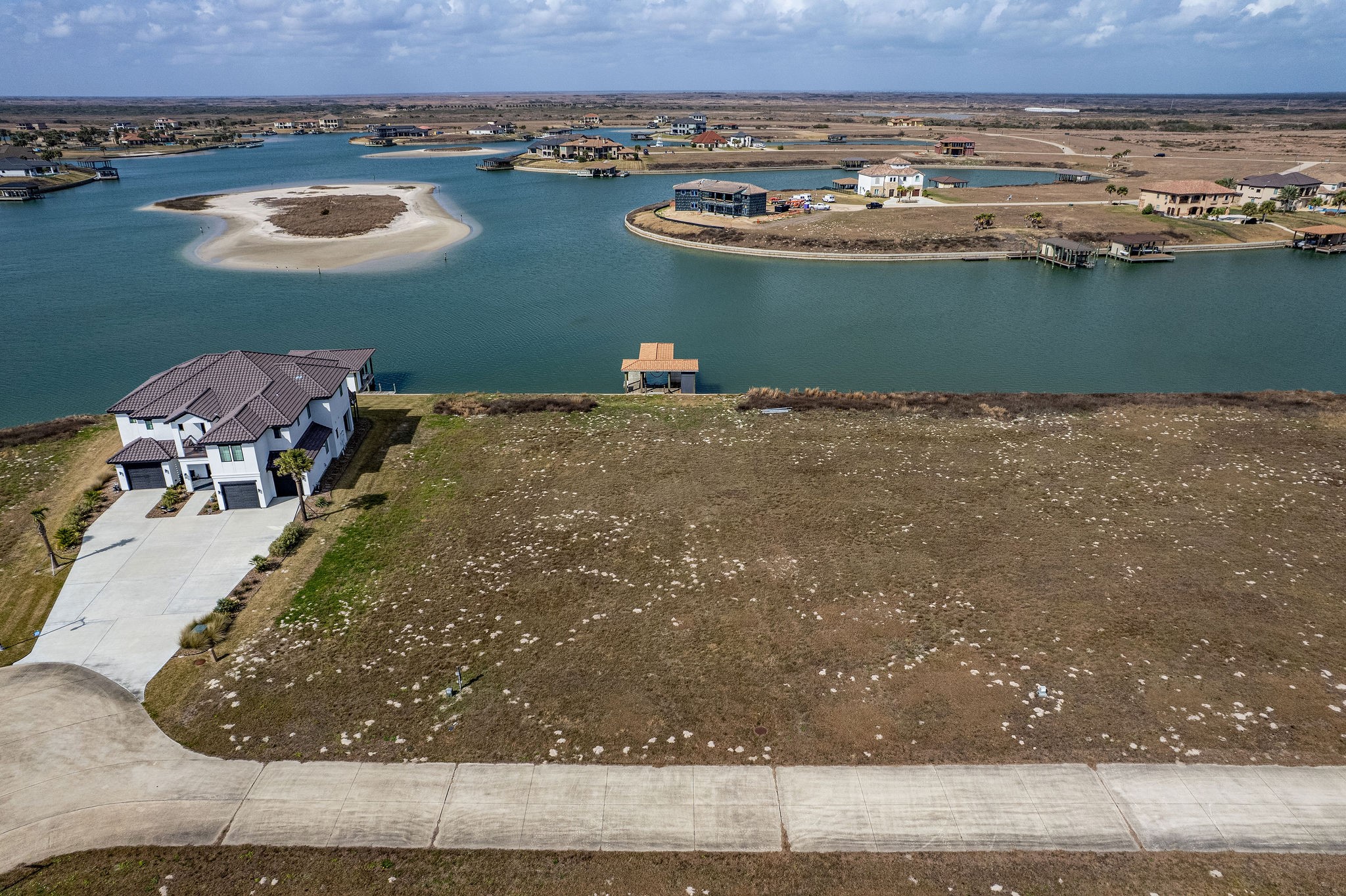 154 Chateau Way Port Port O'Connor, TX 77982 - Photo 6 of 16 Aerial View of the Lot