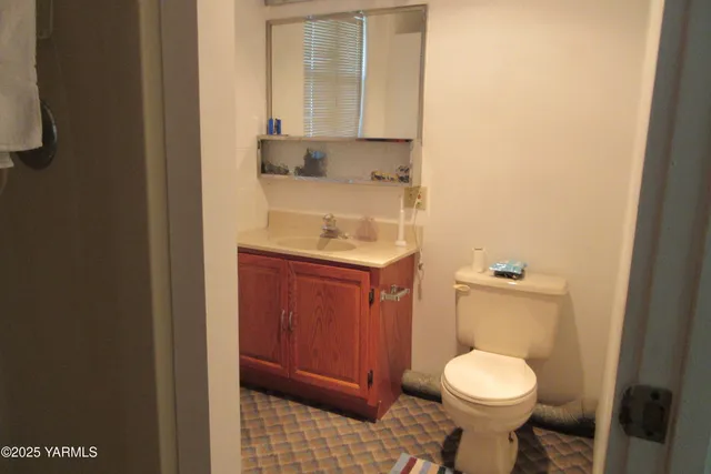 a bathroom with a sink and a toilet