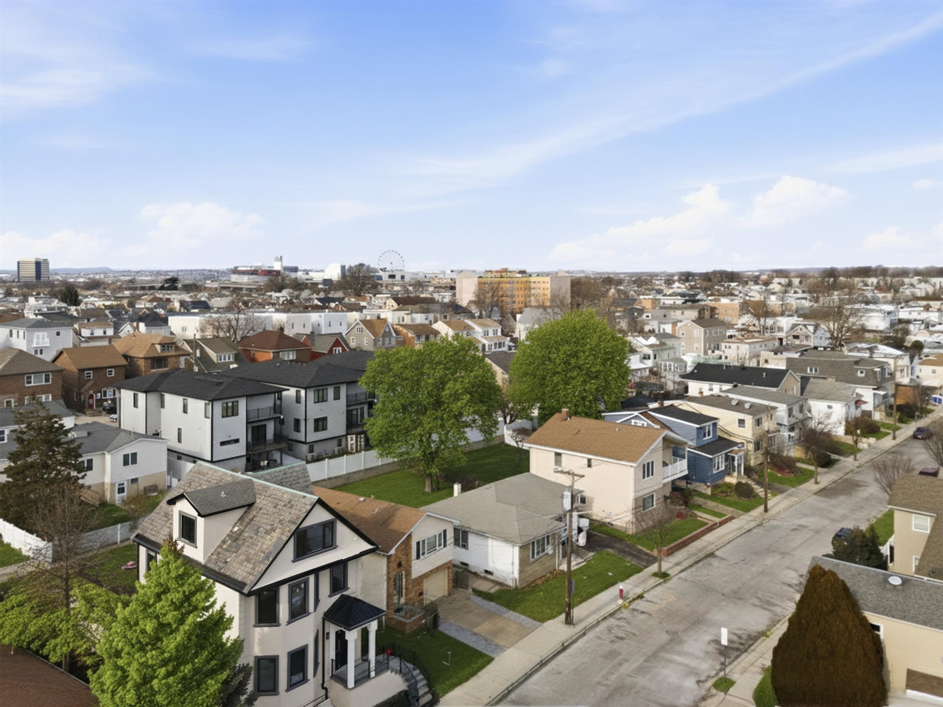 703 3rd Street Secaucus, NJ 07094 - Photo 48 of 49 an aerial view of residential houses with city view