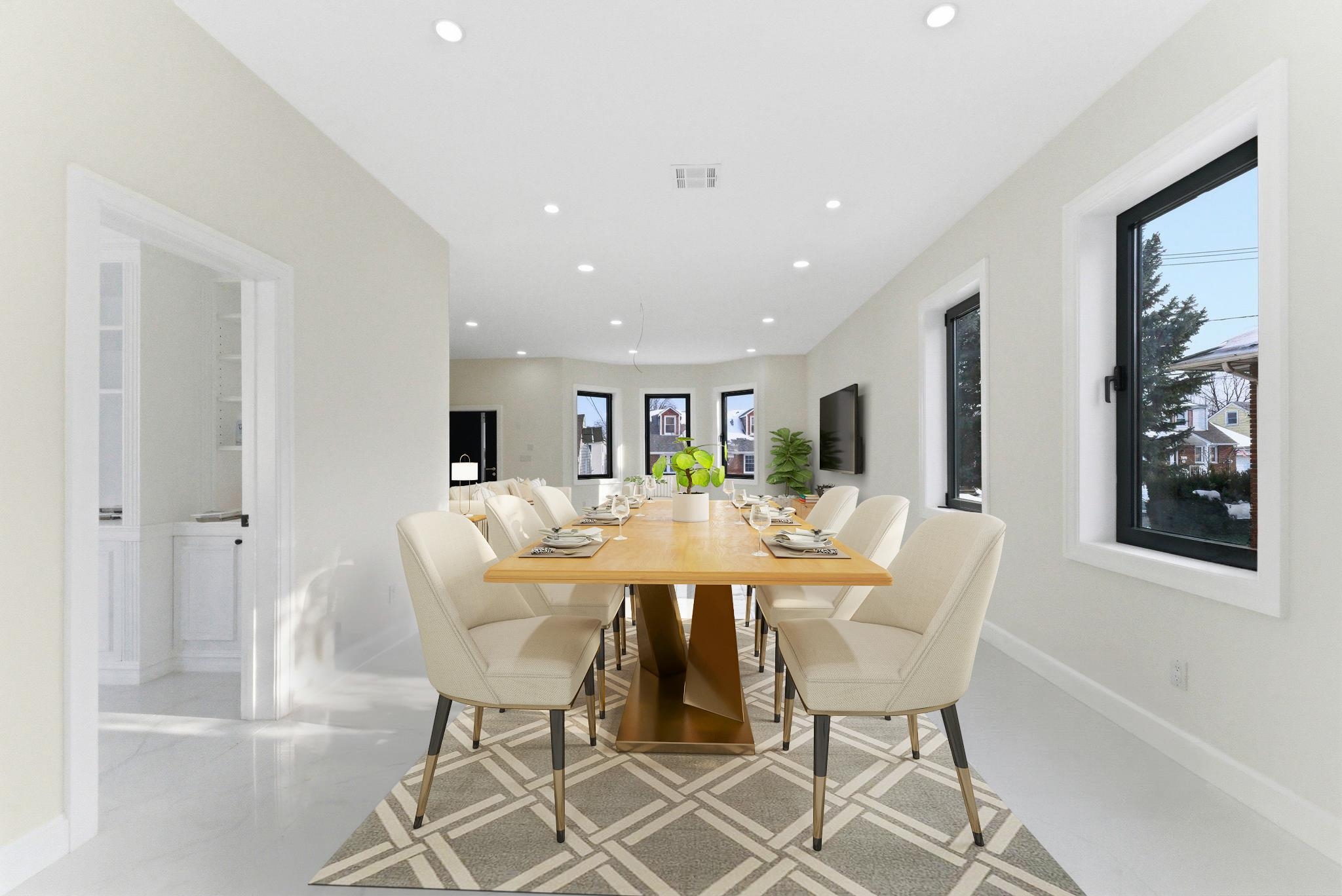 703 3rd Street Secaucus, NJ 07094 - Photo 6 of 49 a view of a dining room with furniture