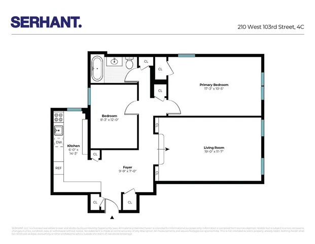 $850,000 | 210 West 103rd Street, Unit 4C | Upper West Side