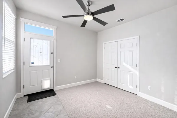 a view of an empty room