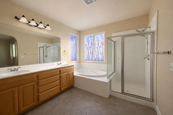 a house view with a outdoor space