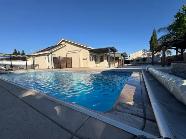 a house view with a outdoor space