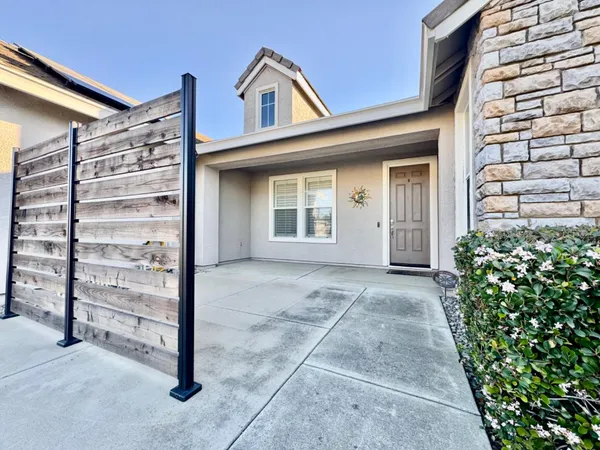 front view of a house with a window