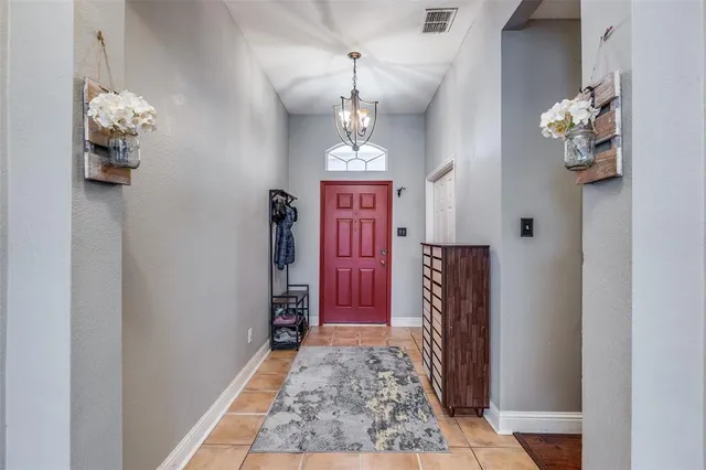 a view of a entryway of a livingroom