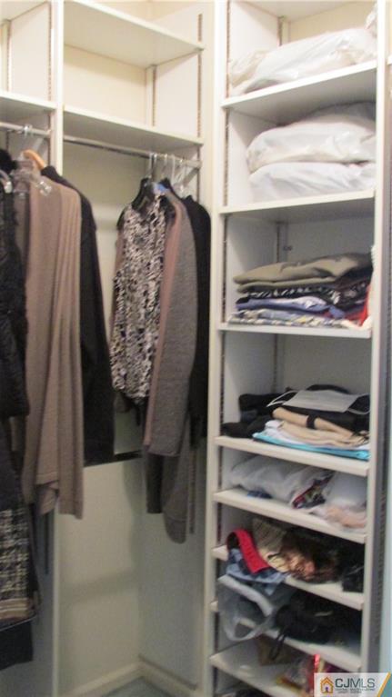 2407 Timber Oaks Road, Unit 2407 Edison, NJ 08820 - Photo 8 of 12 a view of walk in closet with clothes and shoes