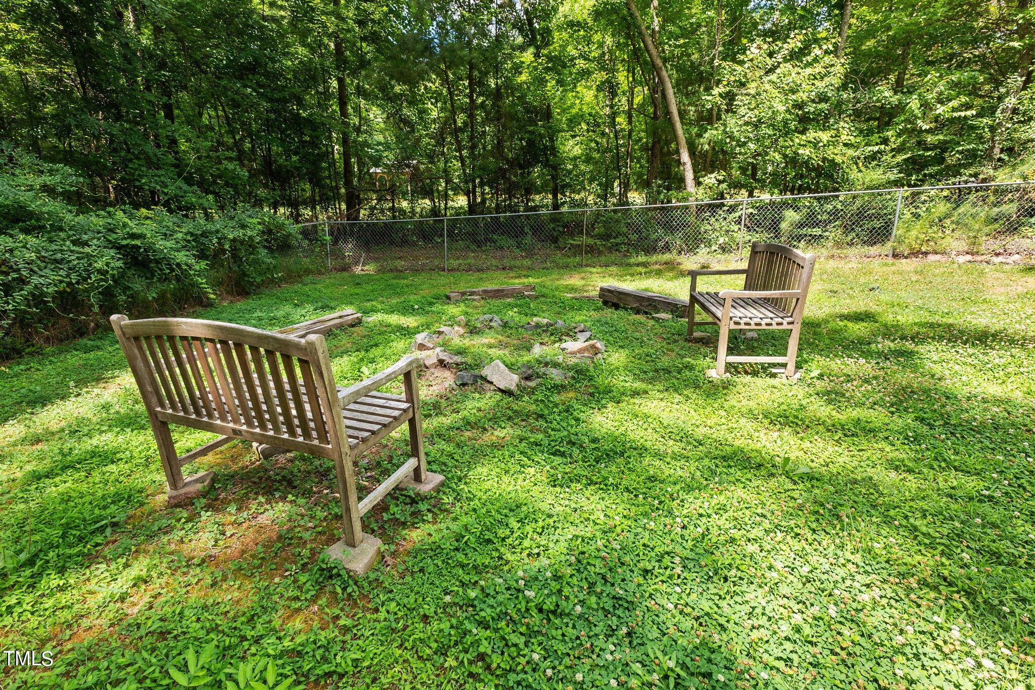 3536 Bruce Garner Road Wake Forest, NC 27587 - Photo 24 of 35 Backyard with privacy