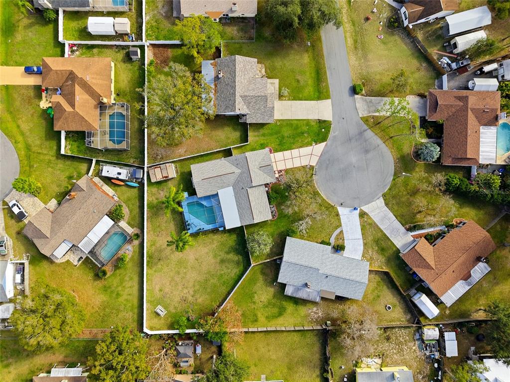 23209 Blue Ridge Place Land O' Lakes, FL 34639 - Photo 39 of 54 an aerial view of houses with outdoor space