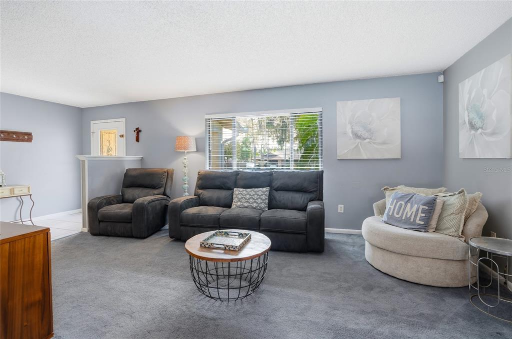 23209 Blue Ridge Place Land O' Lakes, FL 34639 - Photo 6 of 54 a living room with furniture and a large window