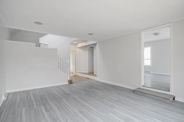 wooden floor in an empty room