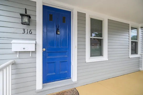 a view of front door