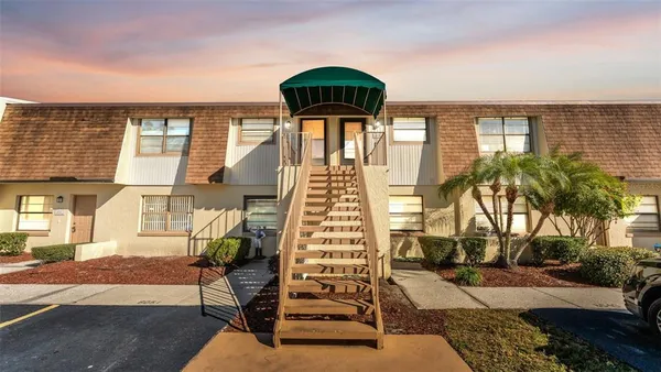 a view of a balcony with an outdoor space