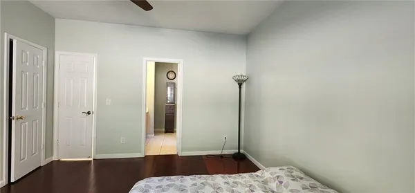 a view of a bathroom from a window