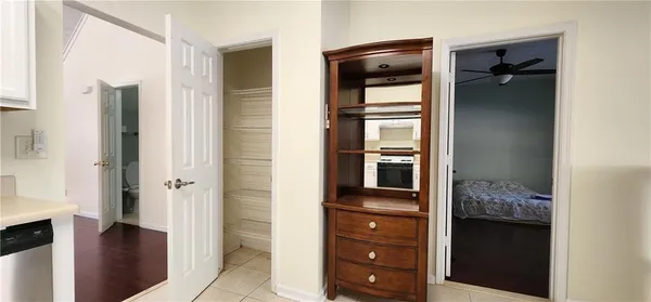 a view of an empty room