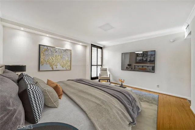 a view of a hallway with dining area