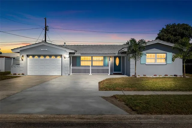 a front view of a house