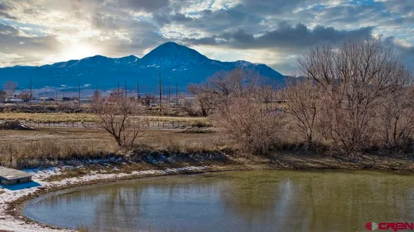 a view of lake and mountain
