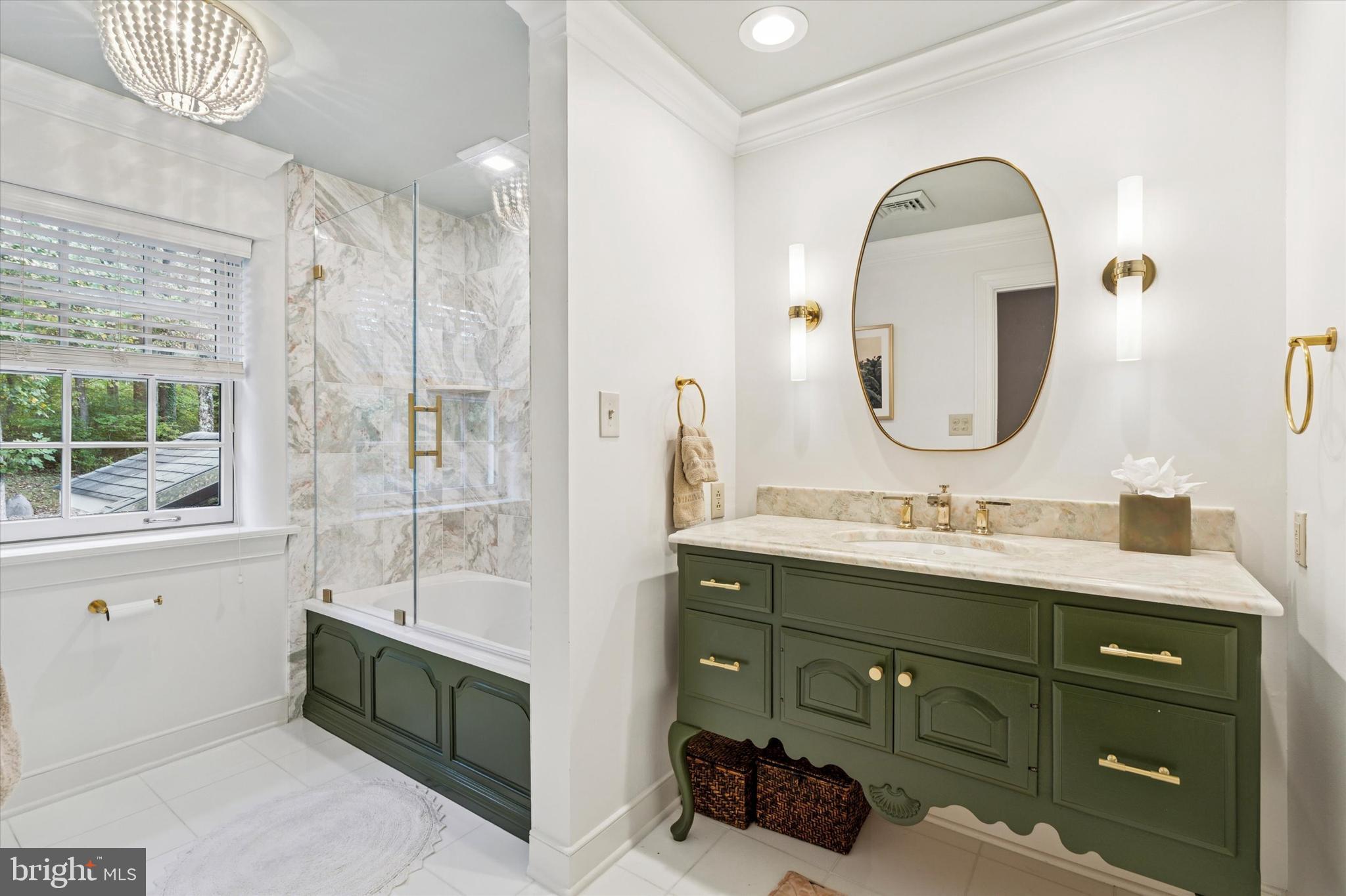 4104 Tinker Hill Road Phoenixville, PA 19460 - Photo 48 of 63 a bathroom with a double vanity sink and a mirror