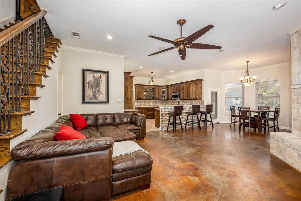 5033 Brook Lane Anna, TX 75409 - Photo 5 of 35 a living room with furniture and kitchen view