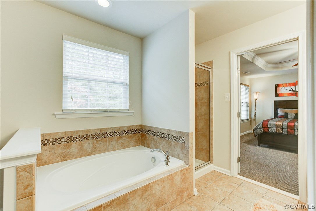 3602 Avocado Drive Midlothian, VA 23112 - Photo 34 of 39 a bathroom with a bathtub and a shower