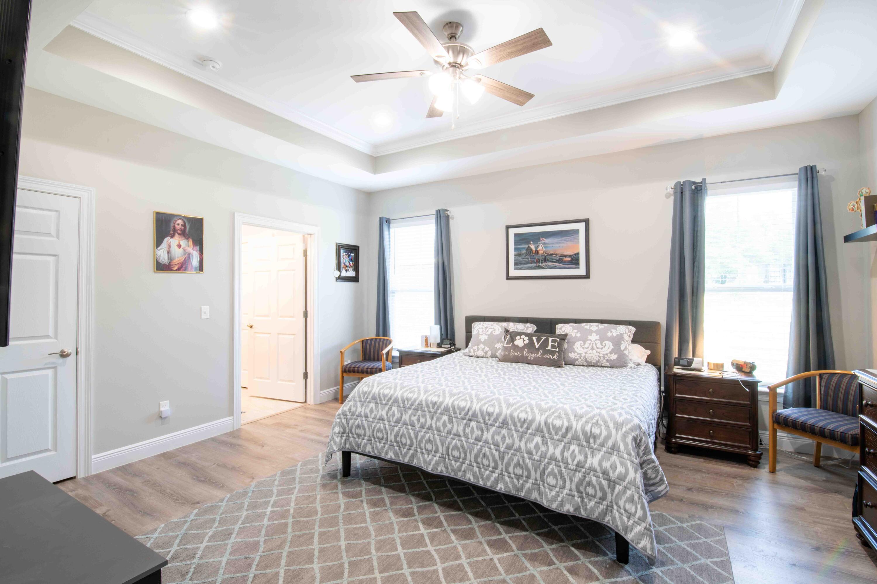 6249 Highway 4 Baker, FL 32531 - Photo 7 of 37 a bedroom with a bed and a couch