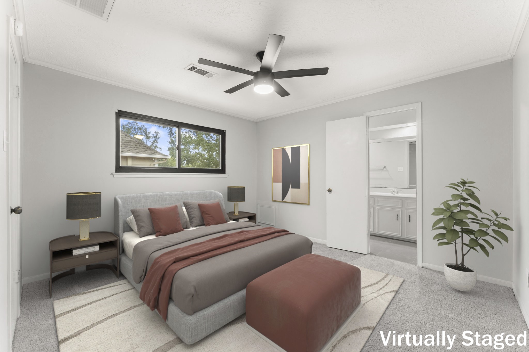 6415 Singing Creek Lane Spring, TX 77379 - Photo 7 of 34 The upstairs ensuite bedroom