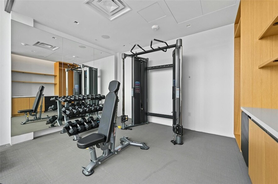 313 West 17th Street, Unit 2003 Austin, TX 78701 - Photo 15 of 25 a gym room with gym equipment
