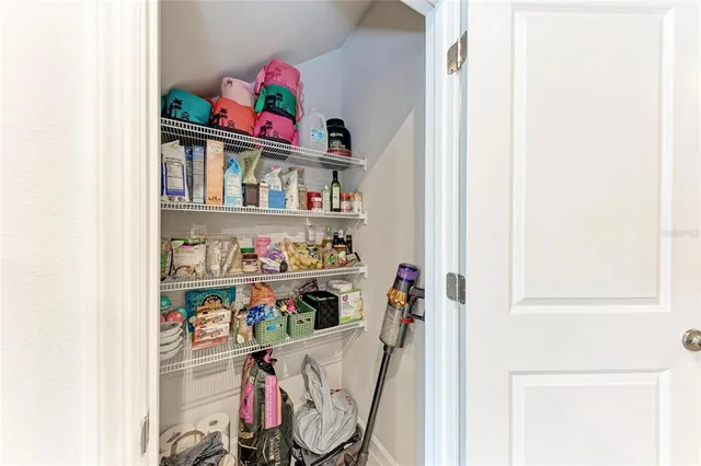 a room with storage and utility