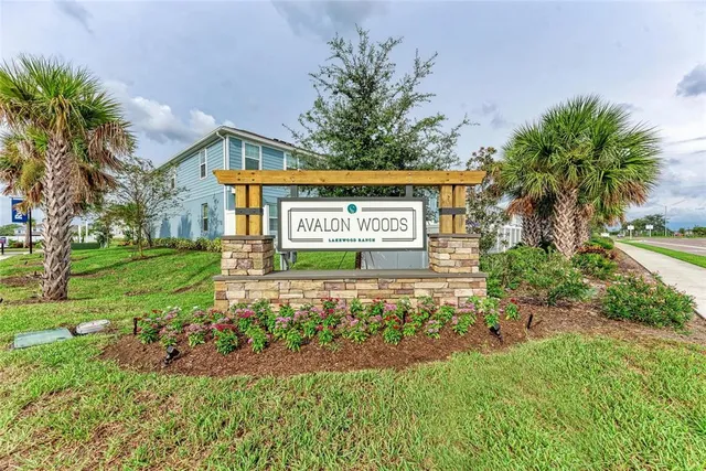 an aerial view of a pool