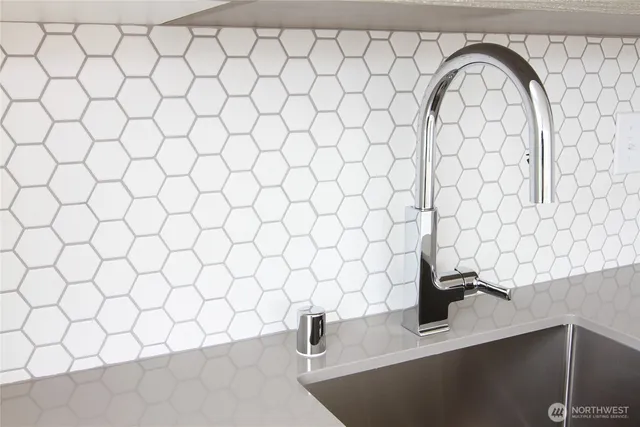 a close view of a sink