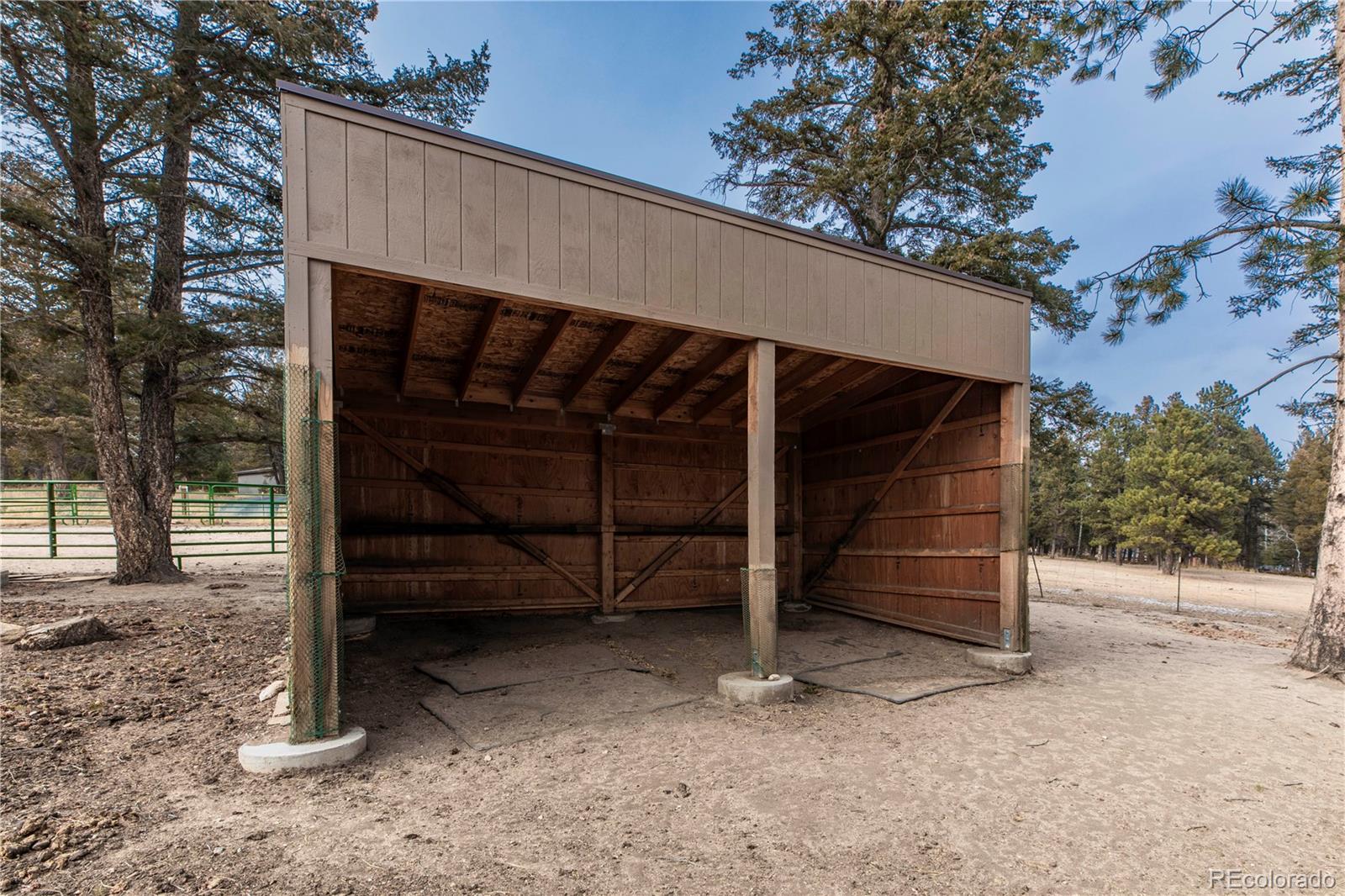 8830 South Blue Creek Road Evergreen, CO 80439 - Photo 11 of 39 a view of a house with backyard