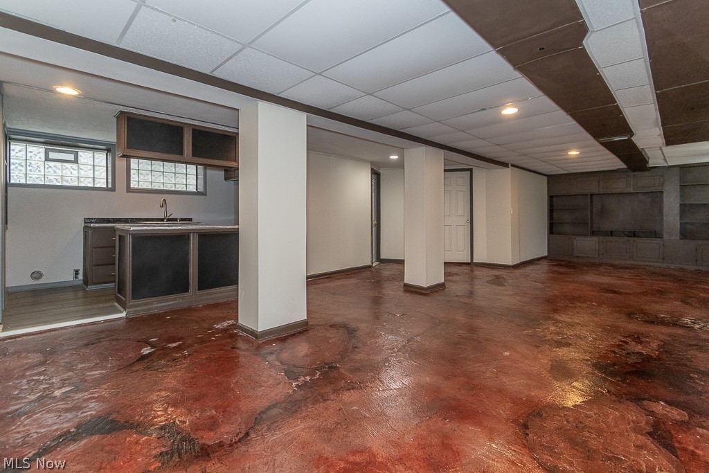 1805 Crawford Road Cleveland, OH 44106 - Photo 28 of 35 Talk about a Finished Basement! Complete with Full Kitchen, Full Bath and Additional Bedroom space... this is the PERFECT Mother-in-law suite or entertaining area!