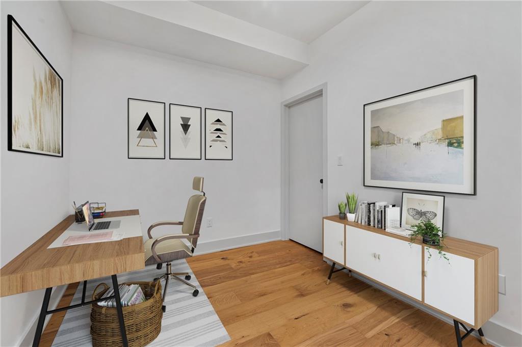 226 38th Street Pittsburgh, PA 15201 - Photo 24 of 42 a living room with furniture and wooden floor
