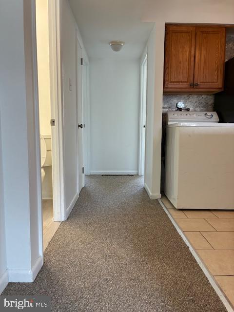 6805 Rutland Street Philadelphia, PA 19149 - Photo 8 of 23 a view of a storage & utility room with washer and dryer