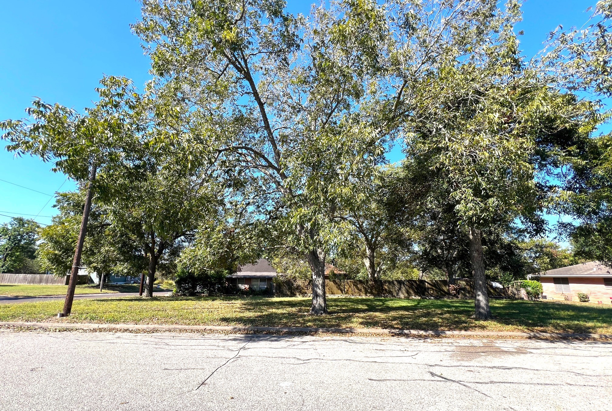 0 Lockett Street Brenham, TX 77833 - Photo 6 of 9 a view of a yard with yellow house