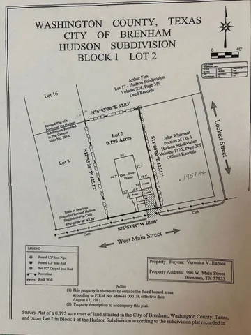 $95,000 | 0 Lockett Street, Brenham, TX 77833