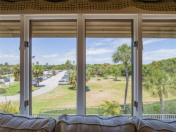 a view of a room and window